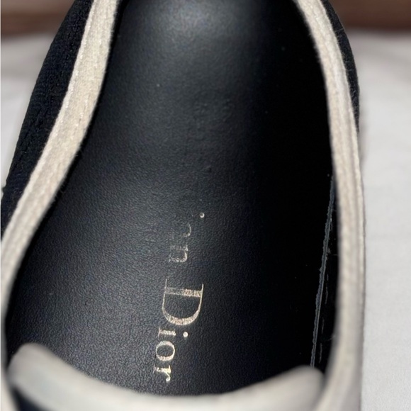 Christian Dior WalkN Dior Black Canvas Monochrome Women's Sneakers SZ 9 - Picture 8 of 13